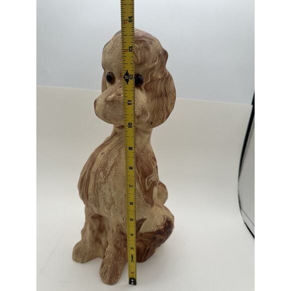 VTG Large 14" Pine Scented Pottery Colorado Poodle Statue Figure Brown Glaze - Picture 8 of 10